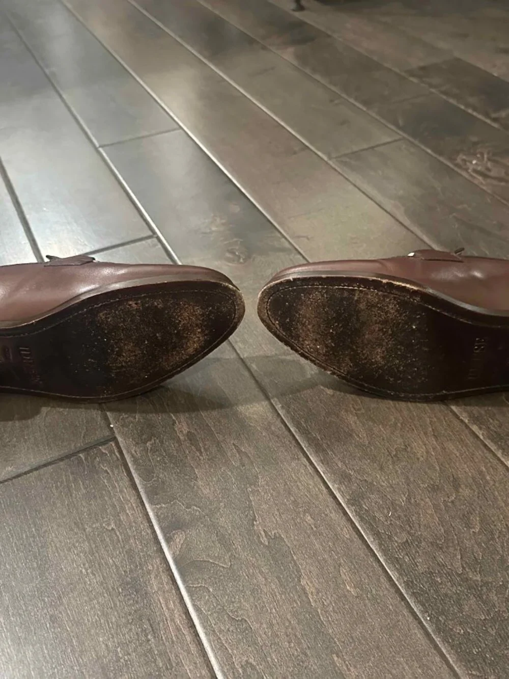 Brown Leather Dress Loafers 10.5 EE